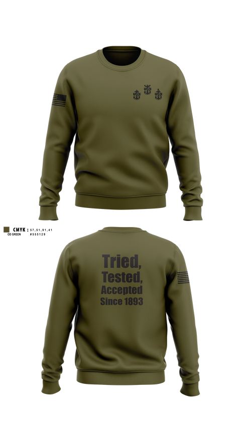 Crew Neck Sweatshirt, The GOAT Locker gear, Navy, Teamtime, Team time, sublimation, custom sports apparel, team uniforms, spirit wear, spiritwear, sports uniforms, custom shirts, team store, custom team store, fundraiser sports, apparel fundraiser