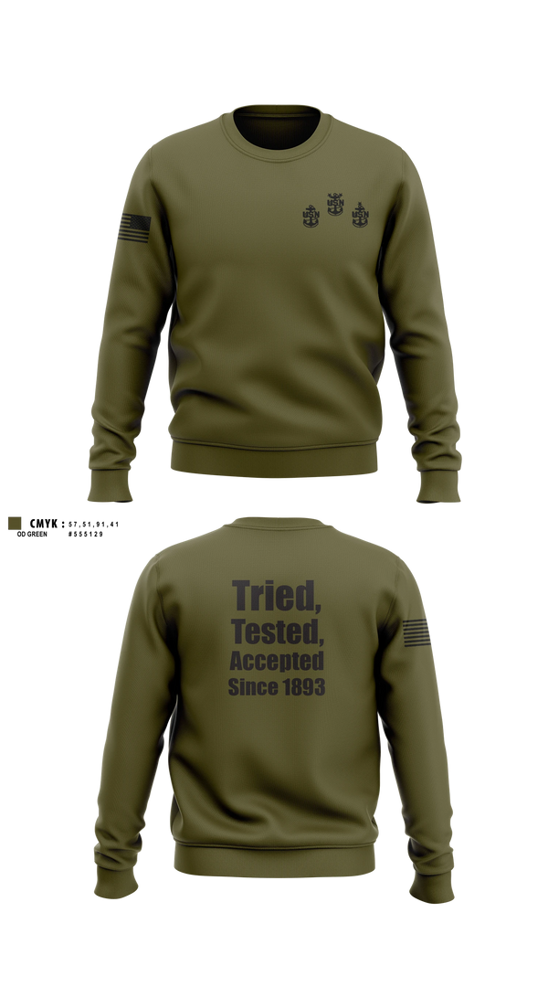 Crew Neck Sweatshirt, The GOAT Locker gear, Navy, Teamtime, Team time, sublimation, custom sports apparel, team uniforms, spirit wear, spiritwear, sports uniforms, custom shirts, team store, custom team store, fundraiser sports, apparel fundraiser
