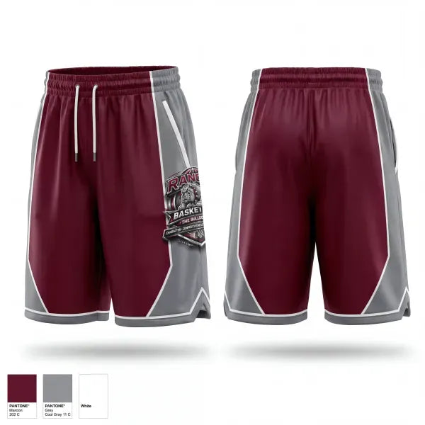 Mens Reversible Basketball Shorts, Ranger High School, Men's Basketball, Teamtime, Team time, sublimation, custom sports apparel, team uniforms, spirit wear, spiritwear, sports uniforms, custom shirts, team store, custom team store, fundraiser sports, apparel fundraiser