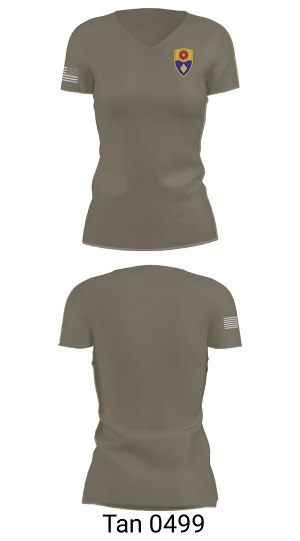 Women's Short Sleeve Vneck Shirt, 270th MP CO, National Guard, Teamtime, Team time, sublimation, custom sports apparel, team uniforms, spirit wear, spiritwear, sports uniforms, custom shirts, team store, custom team store, fundraiser sports, apparel fundraiser