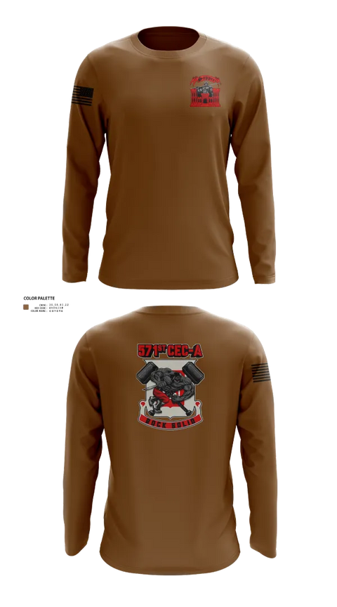 Long Sleeve Performance Shirt, 571st CEC-A, , Teamtime, Team time, sublimation, custom sports apparel, team uniforms, spirit wear, spiritwear, sports uniforms, custom shirts, team store, custom team store, fundraiser sports, apparel fundraiser