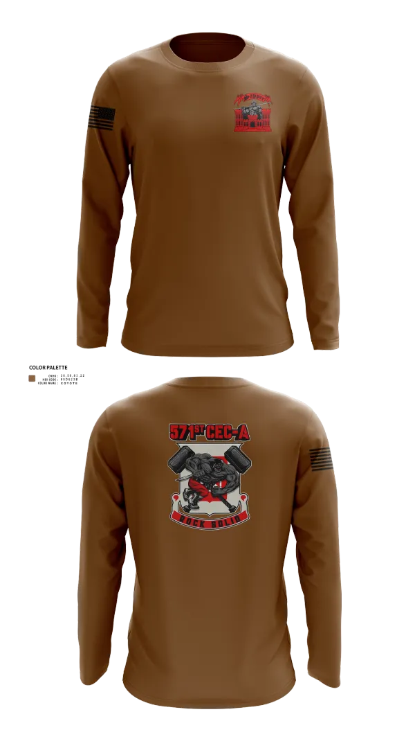 Long Sleeve Performance Shirt, 571st CEC-A, , Teamtime, Team time, sublimation, custom sports apparel, team uniforms, spirit wear, spiritwear, sports uniforms, custom shirts, team store, custom team store, fundraiser sports, apparel fundraiser