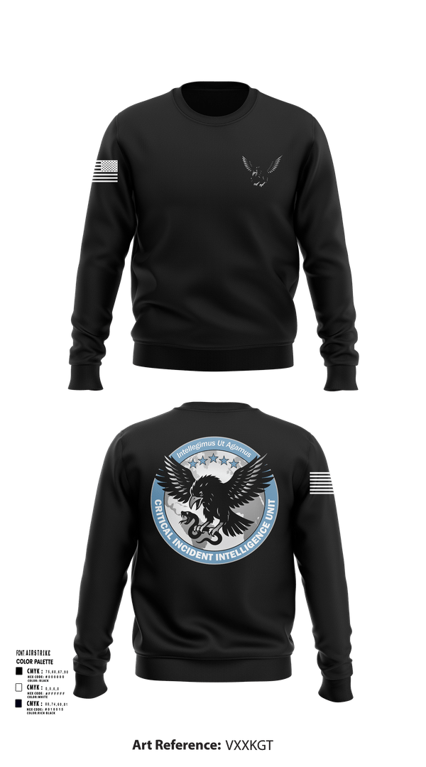 Crew Neck Sweatshirt, Critical Incident Intelligence Unit, , Teamtime, Team time, sublimation, custom sports apparel, team uniforms, spirit wear, spiritwear, sports uniforms, custom shirts, team store, custom team store, fundraiser sports, apparel fundraiser