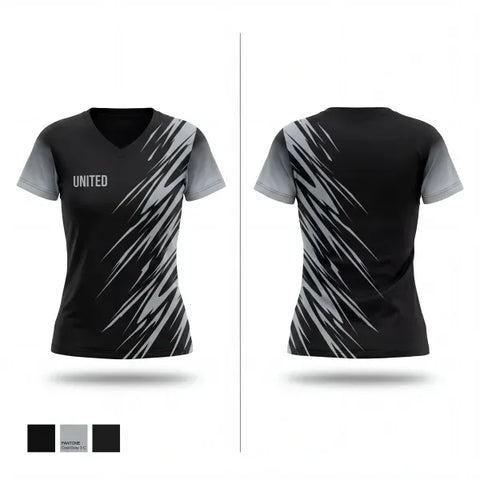 Womens Short Sleeve Vneck Shirt, UNITED, Men's Basketball, Teamtime, Team time, sublimation, custom sports apparel, team uniforms, spirit wear, spiritwear, sports uniforms, custom shirts, team store, custom team store, fundraiser sports, apparel fundraiser