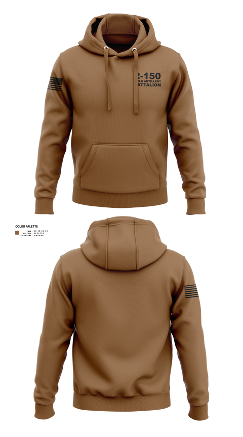 Hoodie, 2-150 Field Artillery Battalion, National Guard, Teamtime, Team time, sublimation, custom sports apparel, team uniforms, spirit wear, spiritwear, sports uniforms, custom shirts, team store, custom team store, fundraiser sports, apparel fundraiser