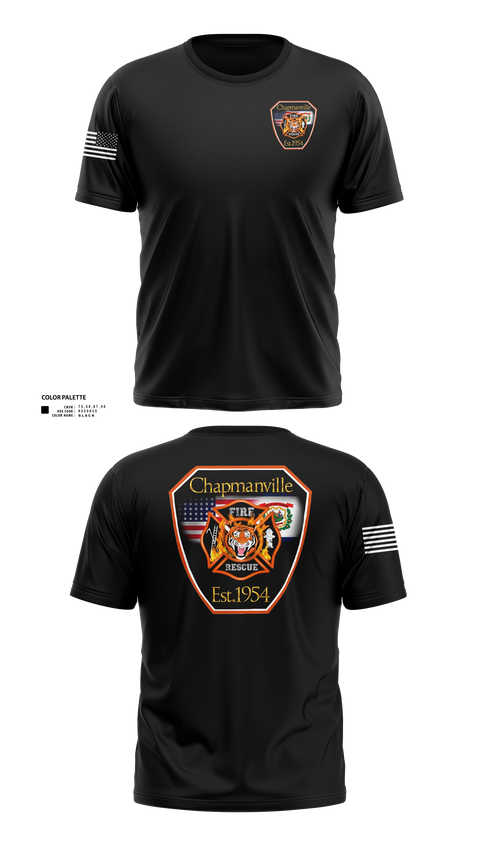 Old School Cotton Feel Shirt, Chapmanville Fire Department, Fire Department, Teamtime, Team time, sublimation, custom sports apparel, team uniforms, spirit wear, spiritwear, sports uniforms, custom shirts, team store, custom team store, fundraiser sports, apparel fundraiser