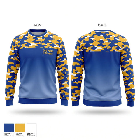 Crew Neck Sweatshirt, Dos Palos HS band, Baseball, Teamtime, Team time, sublimation, custom sports apparel, team uniforms, spirit wear, spiritwear, sports uniforms, custom shirts, team store, custom team store, fundraiser sports, apparel fundraiser