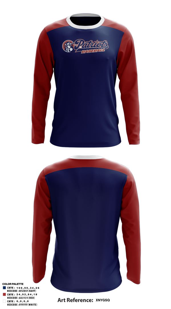 Long Sleeve Performance Shirt, Lenape Valley Patriots, Baseball, Teamtime, Team time, sublimation, custom sports apparel, team uniforms, spirit wear, spiritwear, sports uniforms, custom shirts, team store, custom team store, fundraiser sports, apparel fundraiser