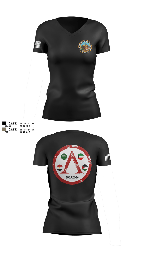Womens Short Sleeve Vneck Shirt, 650th RSG, Army, Teamtime, Team time, sublimation, custom sports apparel, team uniforms, spirit wear, spiritwear, sports uniforms, custom shirts, team store, custom team store, fundraiser sports, apparel fundraiser