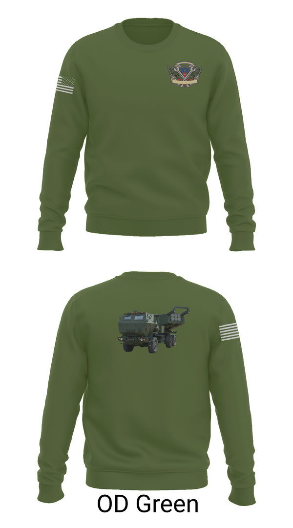Crew Neck Sweatshirt, 182nd Field Artillery, Army, Teamtime, Team time, sublimation, custom sports apparel, team uniforms, spirit wear, spiritwear, sports uniforms, custom shirts, team store, custom team store, fundraiser sports, apparel fundraiser