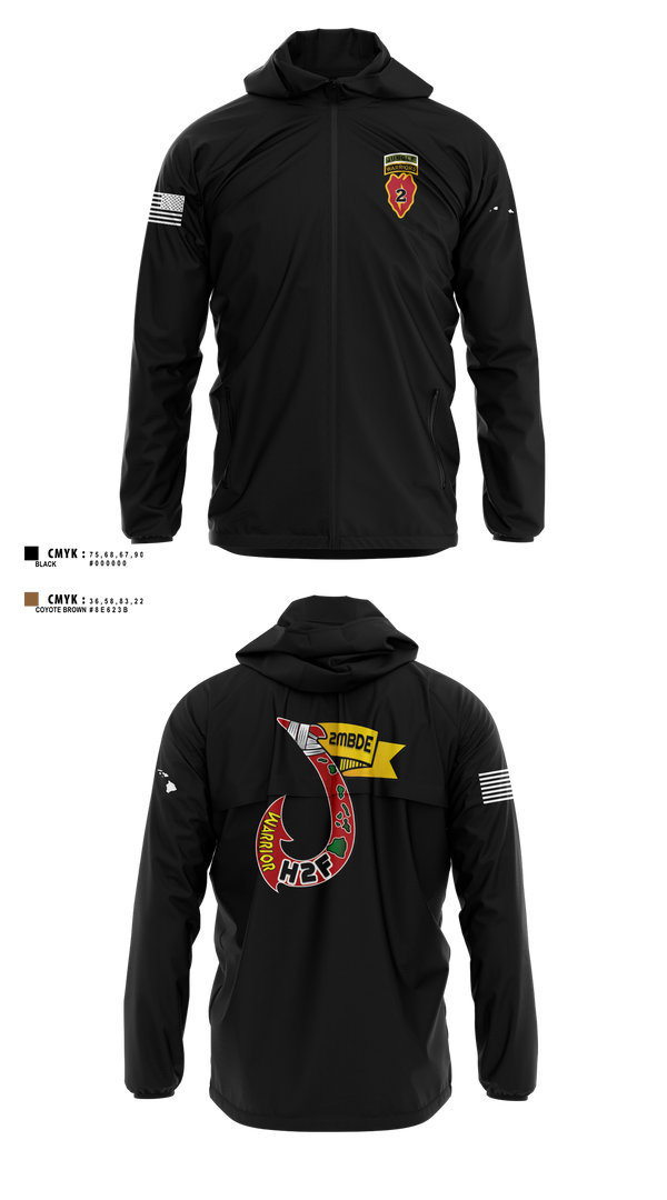 Windbreaker, H2F, 2nd Mobile Brigade, 25th Infantry Division, Army, Teamtime, Team time, sublimation, custom sports apparel, team uniforms, spirit wear, spiritwear, sports uniforms, custom shirts, team store, custom team store, fundraiser sports, apparel fundraiser