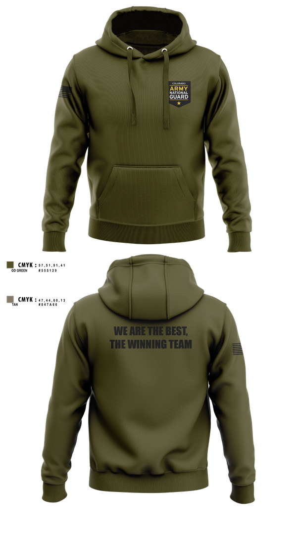 Hoodie, Recruiting and Retention Battalion, National Guard, Teamtime, Team time, sublimation, custom sports apparel, team uniforms, spirit wear, spiritwear, sports uniforms, custom shirts, team store, custom team store, fundraiser sports, apparel fundraiser