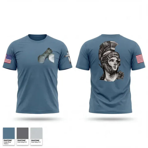 Old School Cotton Feel Shirt, ERHS Falcons, Army, Teamtime, Team time, sublimation, custom sports apparel, team uniforms, spirit wear, spiritwear, sports uniforms, custom shirts, team store, custom team store, fundraiser sports, apparel fundraiser