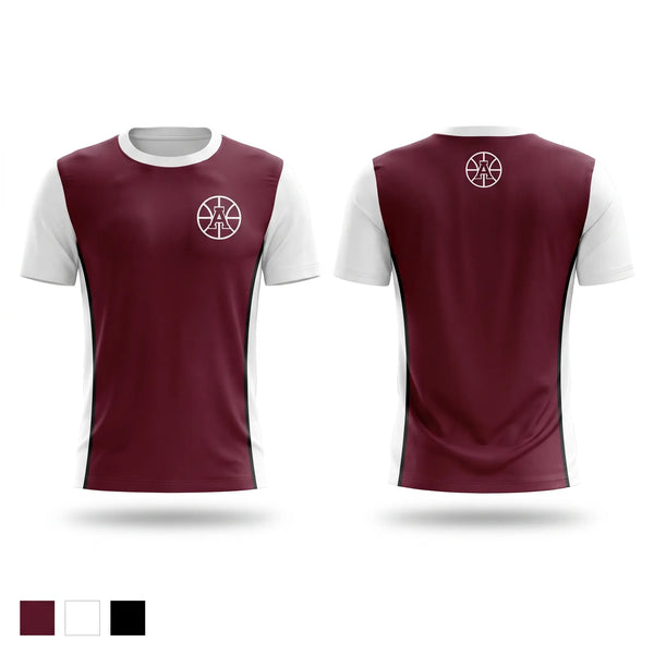 Short Sleeve Performance Shirt, Auburn Maroons, Men's Basketball, Teamtime, Team time, sublimation, custom sports apparel, team uniforms, spirit wear, spiritwear, sports uniforms, custom shirts, team store, custom team store, fundraiser sports, apparel fundraiser