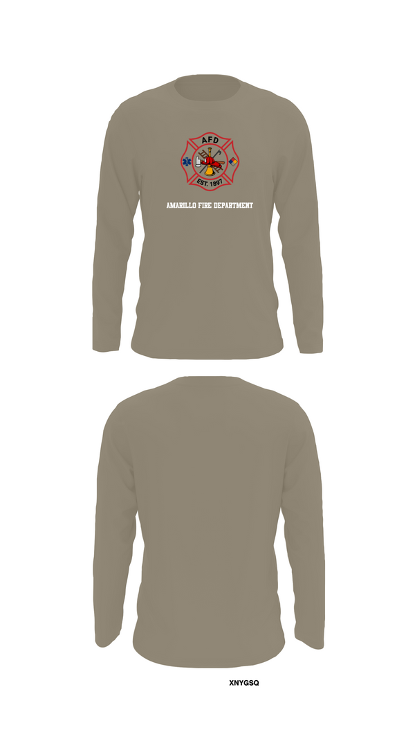 Long Sleeve Performance Shirt, Amarillo Fire Department, Fire Department, Teamtime, Team time, sublimation, custom sports apparel, team uniforms, spirit wear, spiritwear, sports uniforms, custom shirts, team store, custom team store, fundraiser sports, apparel fundraiser