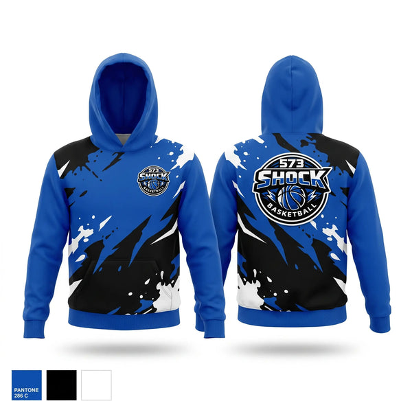 Hoodie, 573 Shock, Men's Basketball, Teamtime, Team time, sublimation, custom sports apparel, team uniforms, spirit wear, spiritwear, sports uniforms, custom shirts, team store, custom team store, fundraiser sports, apparel fundraiser