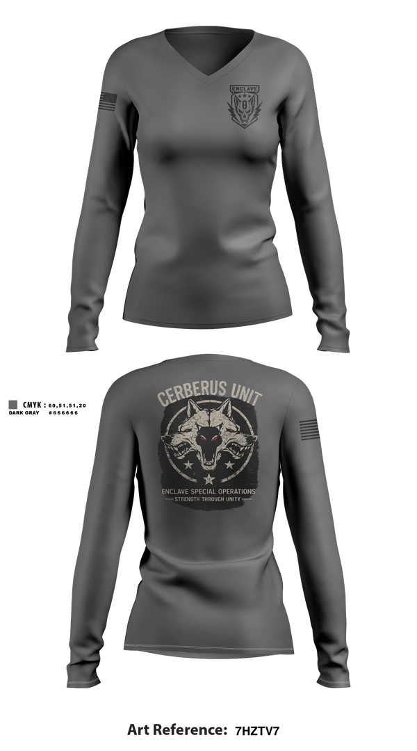 Womens Long Sleeve Vneck Shirt, Choas unit, E-Sports, Teamtime, Team time, sublimation, custom sports apparel, team uniforms, spirit wear, spiritwear, sports uniforms, custom shirts, team store, custom team store, fundraiser sports, apparel fundraiser