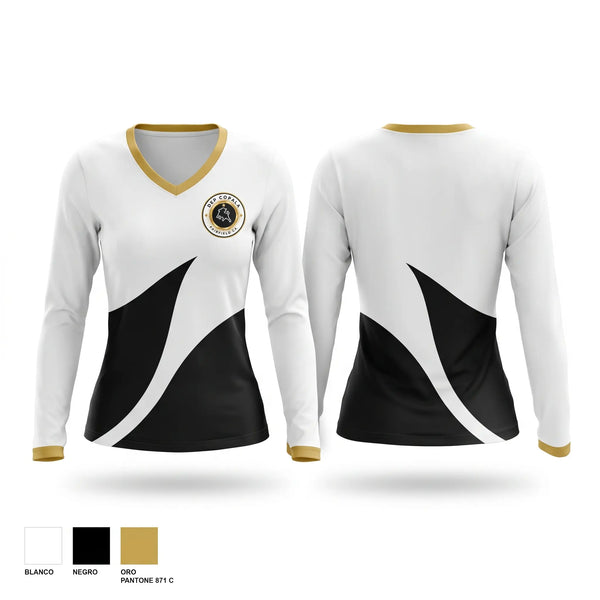 Womens Long Sleeve Vneck Shirt, COPALA FC, Men's Soccer, Teamtime, Team time, sublimation, custom sports apparel, team uniforms, spirit wear, spiritwear, sports uniforms, custom shirts, team store, custom team store, fundraiser sports, apparel fundraiser
