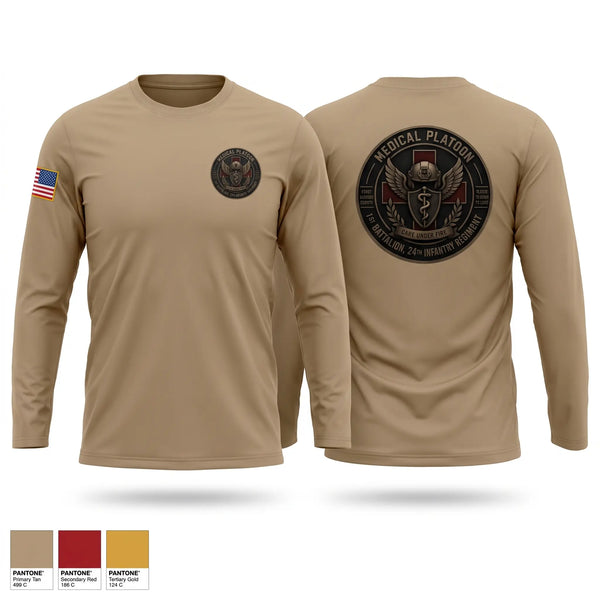 Long Sleeve Performance Shirt, 1st Battalion 24th Infantry regiment, Army, Teamtime, Team time, sublimation, custom sports apparel, team uniforms, spirit wear, spiritwear, sports uniforms, custom shirts, team store, custom team store, fundraiser sports, apparel fundraiser