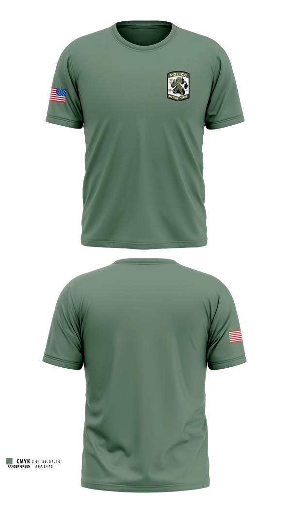 Old School Cotton Feel Shirt, Baytown Police K-9, Police, Teamtime, Team time, sublimation, custom sports apparel, team uniforms, spirit wear, spiritwear, sports uniforms, custom shirts, team store, custom team store, fundraiser sports, apparel fundraiser