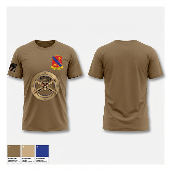 Old School Cotton Feel Shirt, C Btry 1-133rd FA BN, National Guard, Teamtime, Team time, sublimation, custom sports apparel, team uniforms, spirit wear, spiritwear, sports uniforms, custom shirts, team store, custom team store, fundraiser sports, apparel fundraiser