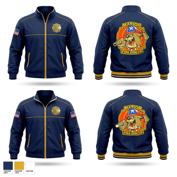 Windbreaker, Marion Fire Rescue, Fire Department, Teamtime, Team time, sublimation, custom sports apparel, team uniforms, spirit wear, spiritwear, sports uniforms, custom shirts, team store, custom team store, fundraiser sports, apparel fundraiser
