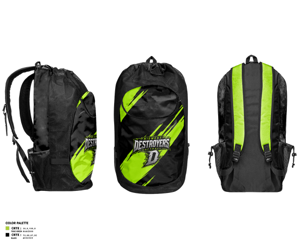 Gear Bag, Midwest Destroyers, Softball, Teamtime, Team time, sublimation, custom sports apparel, team uniforms, spirit wear, spiritwear, sports uniforms, custom shirts, team store, custom team store, fundraiser sports, apparel fundraiser