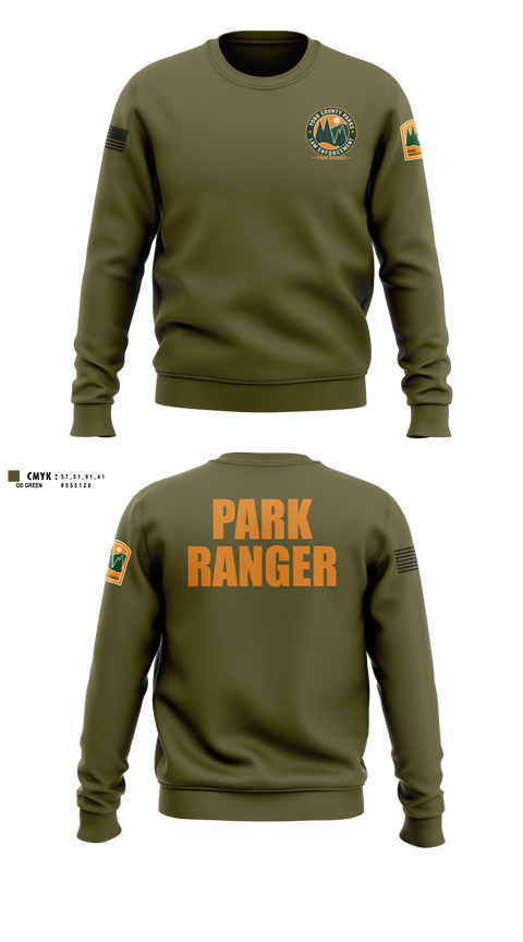 Crew Neck Sweatshirt, York County Park Ranger Division, Police, Teamtime, Team time, sublimation, custom sports apparel, team uniforms, spirit wear, spiritwear, sports uniforms, custom shirts, team store, custom team store, fundraiser sports, apparel fundraiser
