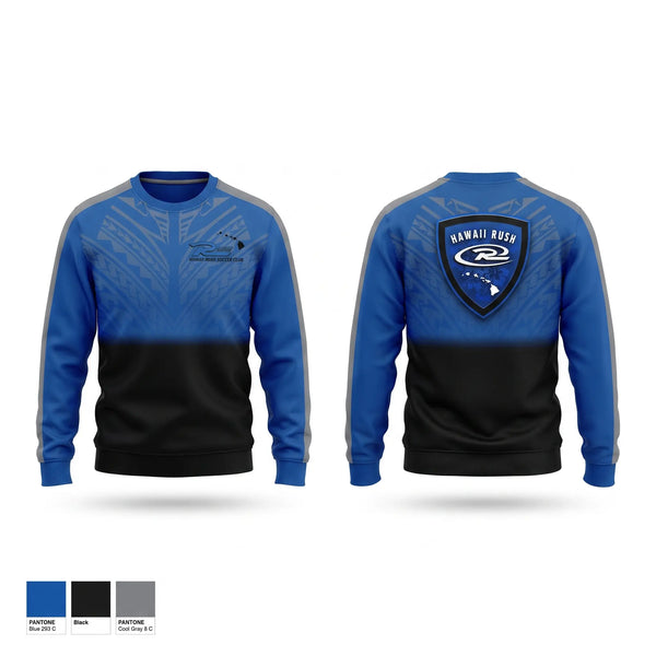 Crew Neck Sweatshirt, Rush, Men's Soccer, Teamtime, Team time, sublimation, custom sports apparel, team uniforms, spirit wear, spiritwear, sports uniforms, custom shirts, team store, custom team store, fundraiser sports, apparel fundraiser