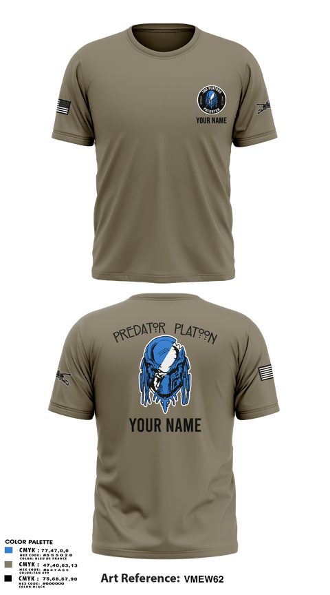 Old School Cotton Feel Shirt, 3rd Platoon, Army, Teamtime, Team time, sublimation, custom sports apparel, team uniforms, spirit wear, spiritwear, sports uniforms, custom shirts, team store, custom team store, fundraiser sports, apparel fundraiser