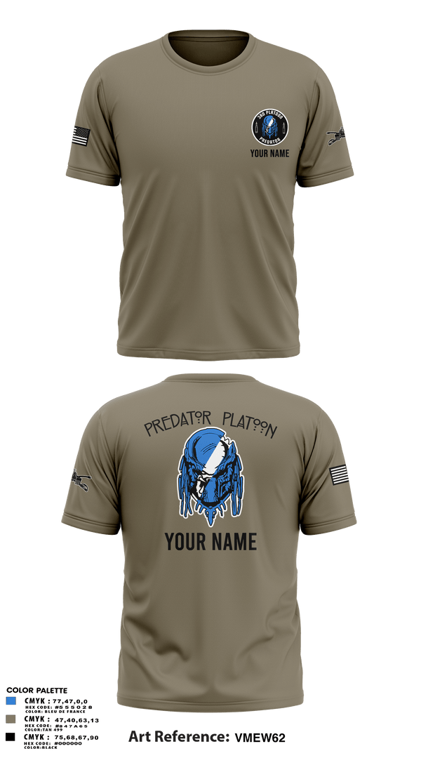 Old School Cotton Feel Shirt, 3rd Platoon, Army, Teamtime, Team time, sublimation, custom sports apparel, team uniforms, spirit wear, spiritwear, sports uniforms, custom shirts, team store, custom team store, fundraiser sports, apparel fundraiser
