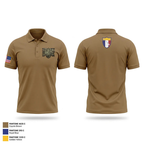 Short Sleeve Performance Polo, 2123D Transportation Company, National Guard, Teamtime, Team time, sublimation, custom sports apparel, team uniforms, spirit wear, spiritwear, sports uniforms, custom shirts, team store, custom team store, fundraiser sports, apparel fundraiser