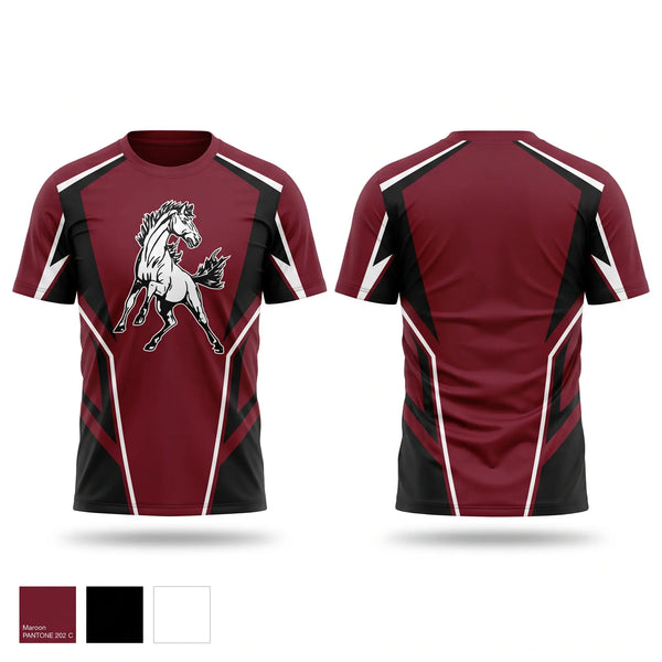Short Sleeve Performance Shirt, Mustangs, Women's Basketball, Teamtime, Team time, sublimation, custom sports apparel, team uniforms, spirit wear, spiritwear, sports uniforms, custom shirts, team store, custom team store, fundraiser sports, apparel fundraiser