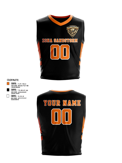 Mens Basketball Jersey, Zona Sandstorm, Men's Basketball, Teamtime, Team time, sublimation, custom sports apparel, team uniforms, spirit wear, spiritwear, sports uniforms, custom shirts, team store, custom team store, fundraiser sports, apparel fundraiser