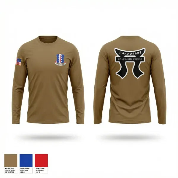 Long Sleeve Performance Shirt, 3/187, Army, Teamtime, Team time, sublimation, custom sports apparel, team uniforms, spirit wear, spiritwear, sports uniforms, custom shirts, team store, custom team store, fundraiser sports, apparel fundraiser