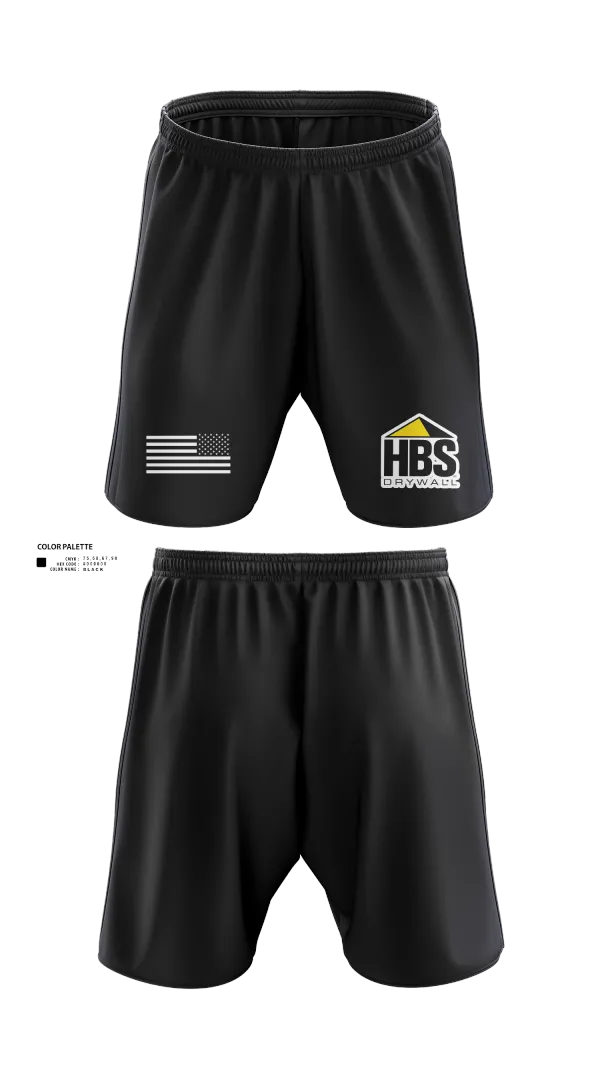 Athletic Shorts With Pockets, HBS Drywall, LLC, , Teamtime, Team time, sublimation, custom sports apparel, team uniforms, spirit wear, spiritwear, sports uniforms, custom shirts, team store, custom team store, fundraiser sports, apparel fundraiser