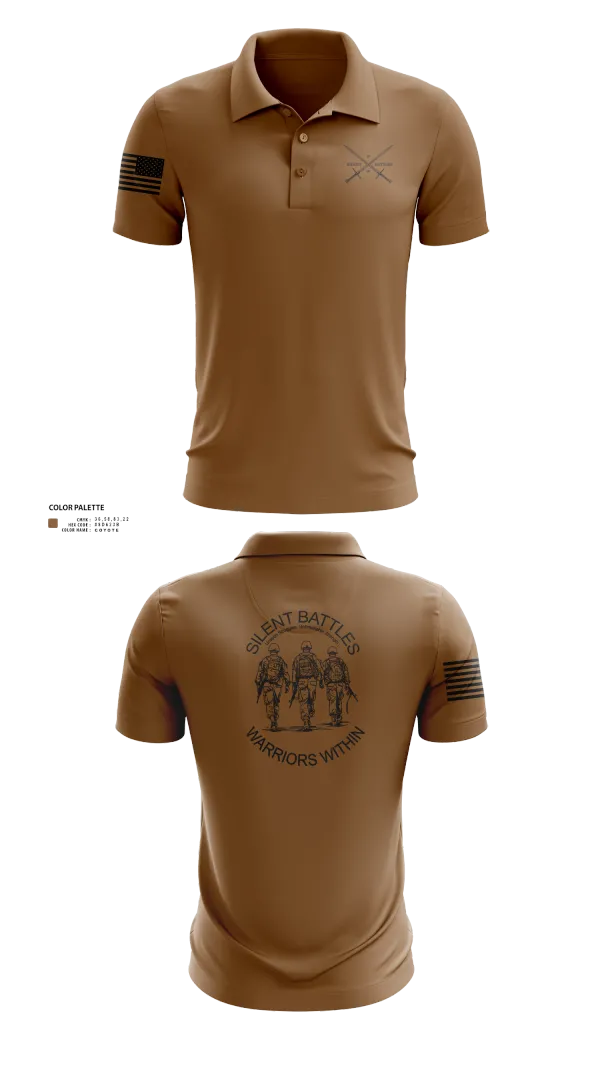 Short Sleeve Performance Polo, Silent Battles, , Teamtime, Team time, sublimation, custom sports apparel, team uniforms, spirit wear, spiritwear, sports uniforms, custom shirts, team store, custom team store, fundraiser sports, apparel fundraiser