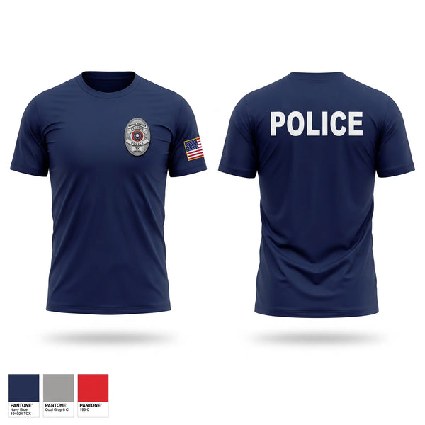 Short Sleeve Performance Shirt, Palm Valley Police Department, Police, Teamtime, Team time, sublimation, custom sports apparel, team uniforms, spirit wear, spiritwear, sports uniforms, custom shirts, team store, custom team store, fundraiser sports, apparel fundraiser