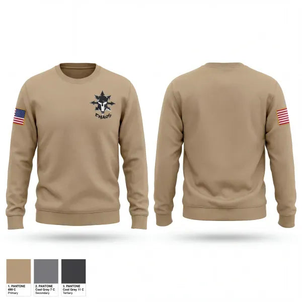 Crew Neck Sweatshirt, C Co. 2-153rd Infantry, National Guard, Teamtime, Team time, sublimation, custom sports apparel, team uniforms, spirit wear, spiritwear, sports uniforms, custom shirts, team store, custom team store, fundraiser sports, apparel fundraiser