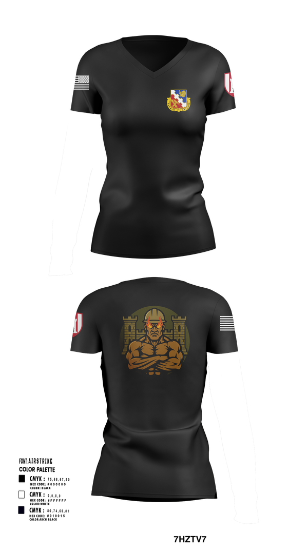 Womens Short Sleeve Vneck Shirt, 317th ECC, Army, Teamtime, Team time, sublimation, custom sports apparel, team uniforms, spirit wear, spiritwear, sports uniforms, custom shirts, team store, custom team store, fundraiser sports, apparel fundraiser