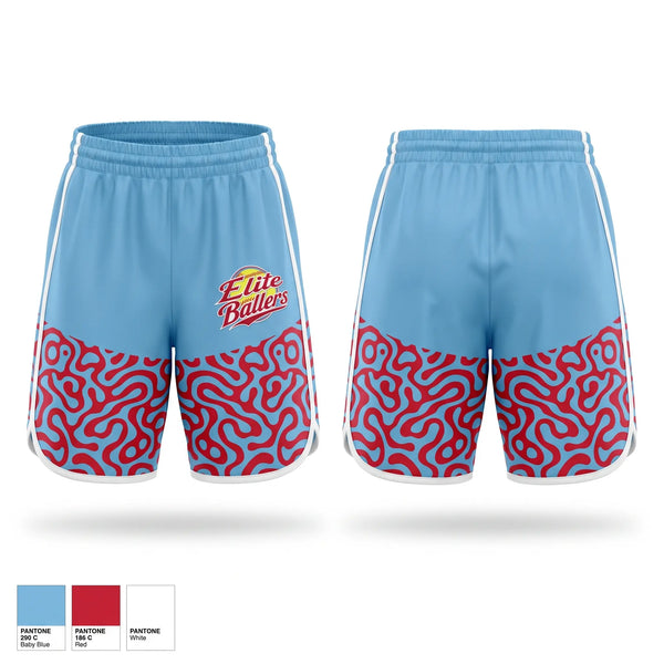 Womens Shorts, Elite Ballers, Softball, Teamtime, Team time, sublimation, custom sports apparel, team uniforms, spirit wear, spiritwear, sports uniforms, custom shirts, team store, custom team store, fundraiser sports, apparel fundraiser