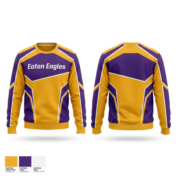 Crew Neck Sweatshirt, Eaton Eagles, Cross Country, Teamtime, Team time, sublimation, custom sports apparel, team uniforms, spirit wear, spiritwear, sports uniforms, custom shirts, team store, custom team store, fundraiser sports, apparel fundraiser