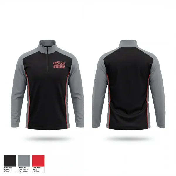 Quarter Zip Jacket, Texas Legends, Softball, Teamtime, Team time, sublimation, custom sports apparel, team uniforms, spirit wear, spiritwear, sports uniforms, custom shirts, team store, custom team store, fundraiser sports, apparel fundraiser
