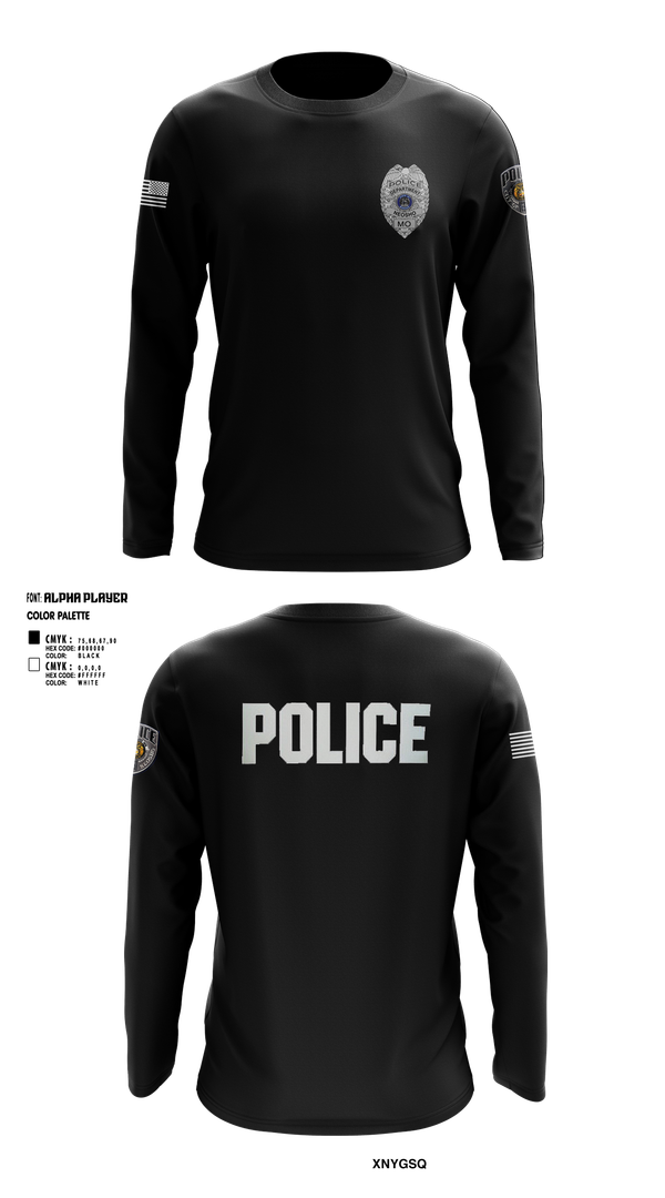 Long Sleeve Performance Shirt, Neosho Police, Police, Teamtime, Team time, sublimation, custom sports apparel, team uniforms, spirit wear, spiritwear, sports uniforms, custom shirts, team store, custom team store, fundraiser sports, apparel fundraiser