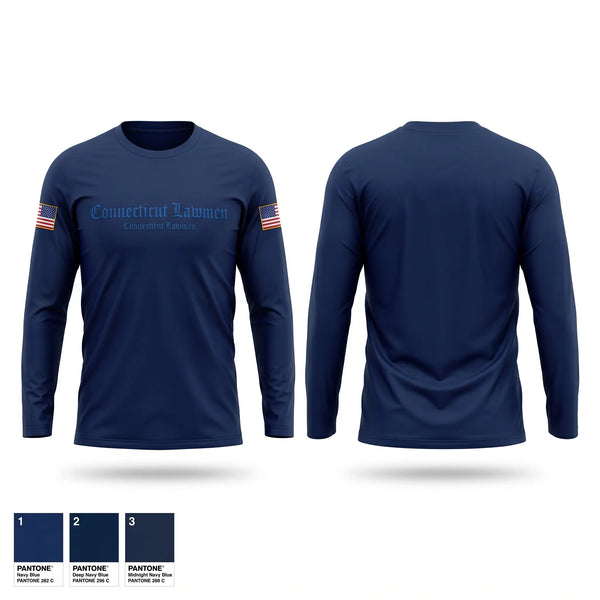 Long Sleeve Performance Shirt, Connecticut Lawmen, Police, Teamtime, Team time, sublimation, custom sports apparel, team uniforms, spirit wear, spiritwear, sports uniforms, custom shirts, team store, custom team store, fundraiser sports, apparel fundraiser