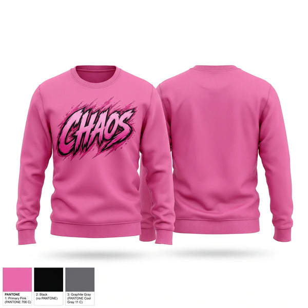 Crew Neck Sweatshirt, Chaos, Softball, Teamtime, Team time, sublimation, custom sports apparel, team uniforms, spirit wear, spiritwear, sports uniforms, custom shirts, team store, custom team store, fundraiser sports, apparel fundraiser