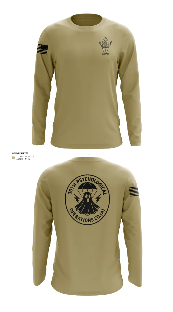 Long Sleeve Performance Shirt, 301, Army, Teamtime, Team time, sublimation, custom sports apparel, team uniforms, spirit wear, spiritwear, sports uniforms, custom shirts, team store, custom team store, fundraiser sports, apparel fundraiser