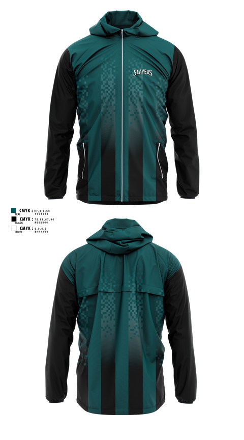 Windbreaker, Slayers, Softball, Teamtime, Team time, sublimation, custom sports apparel, team uniforms, spirit wear, spiritwear, sports uniforms, custom shirts, team store, custom team store, fundraiser sports, apparel fundraiser