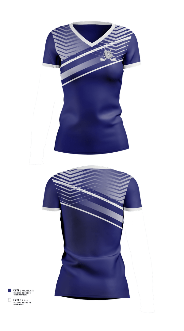 Womens Short Sleeve Vneck Shirt, Rockland High School Golf, Golf, Teamtime, Team time, sublimation, custom sports apparel, team uniforms, spirit wear, spiritwear, sports uniforms, custom shirts, team store, custom team store, fundraiser sports, apparel fundraiser