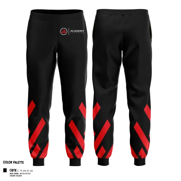 Joggers, Academy Jiu Jitsu, , Teamtime, Team time, sublimation, custom sports apparel, team uniforms, spirit wear, spiritwear, sports uniforms, custom shirts, team store, custom team store, fundraiser sports, apparel fundraiser